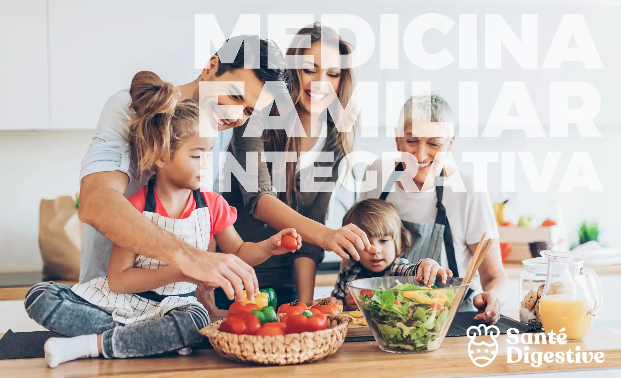 Atención médica integrativa en Santé Digestive, combinando terapias naturales y medicina convencional para la salud familiar.